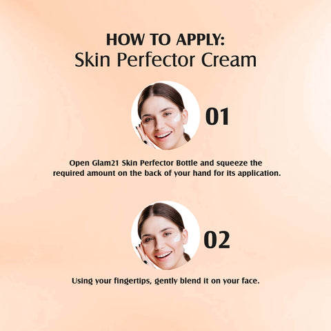 Glam21 Skin Perfector Cream with SPF30 UV Protection with Lightweight Satin Formulation Foundation, 50g (CUSTARD-03)