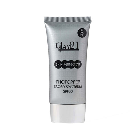 Glam21 Skin Perfector Cream with SPF30 UV Protection with Lightweight Satin Formulation Foundation, 50g (FUDGE-05)