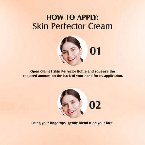 Glam21 Skin Perfector Cream with SPF30 UV Protection with Lightweight Satin Formulation Foundation, 50g (FUDGE-05)