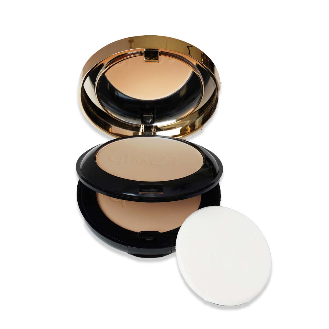 Glam21 HD Oil Control Compact Powder Sweat Resistant Formula| Longlasting Matte Finish Compact (Shade-04, 20 g)