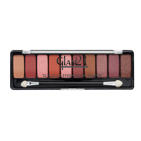 Glam21 10 Color Eyeshadow Palette - Soft Matte & Creamy Shimmer in Just One Swipe 8.8 g (Shade-03)