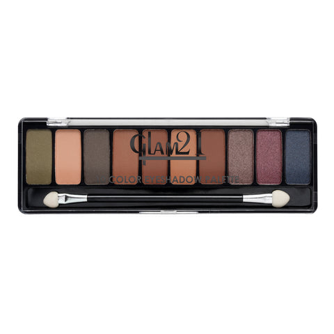 Glam21 10 Color Eyeshadow Palette - Soft Matte & Creamy Shimmer in Just One Swipe 13 g (Shade-05)