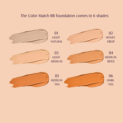 Glam21 Color Match BB Foundation SPF15 Dual Purpose Foundation & Sunscreen| Non-greasy Formula(Light Natural-01, 30 g)