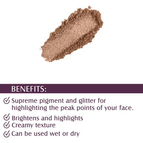 Glam21 Baked Highlighter with Silky Pigments Shimmer Look & Longlasting Mettalic Finish Highlighter, 2.8 g (Shade-03)