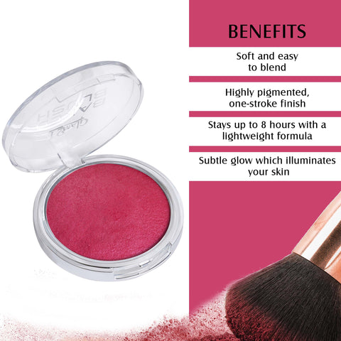 Glam21 Baked Blush Highly Pigmented Formula, Long-Lasting, Illuminating Texture, 6g (Shade-05)