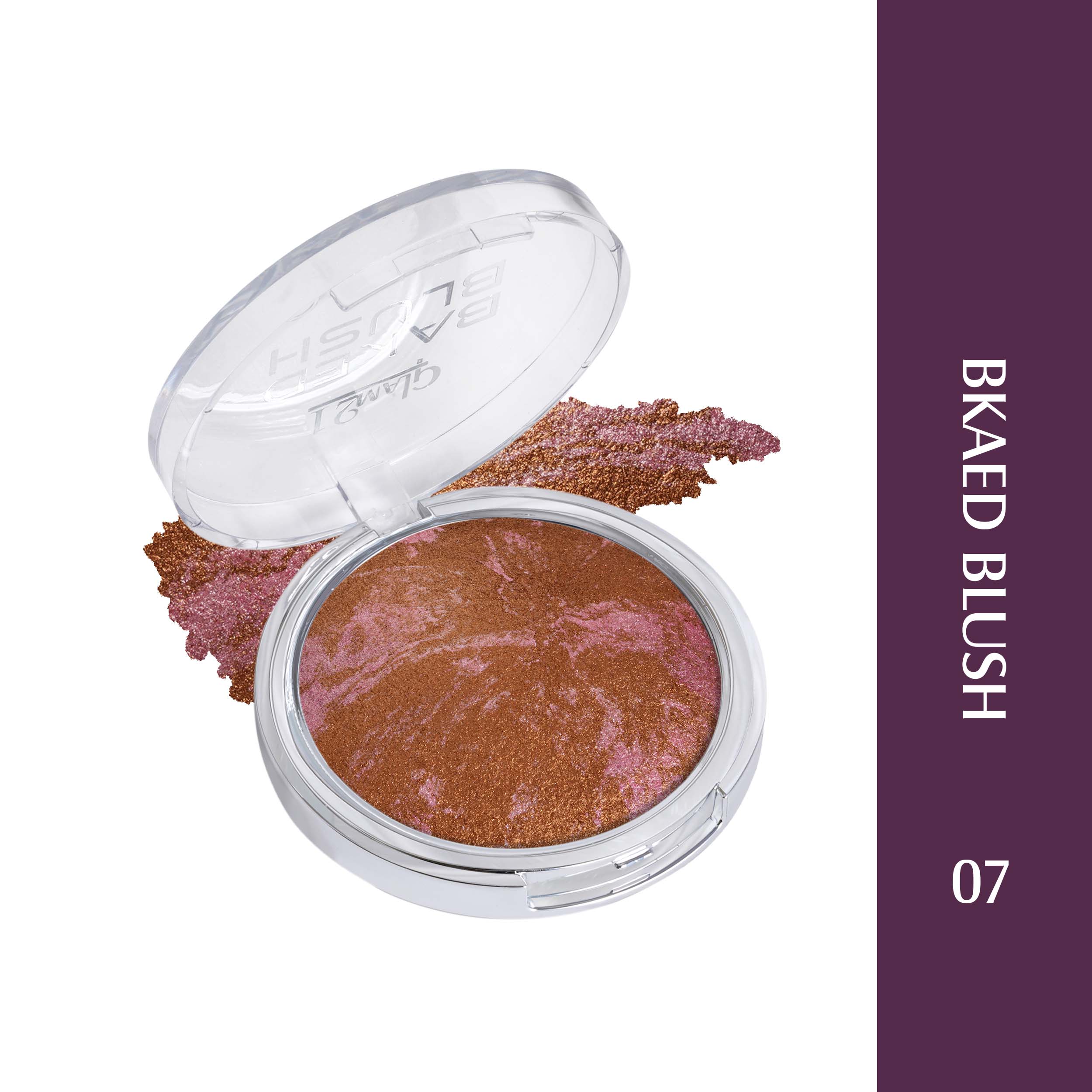 Glam21 Baked Blush Highly Pigmented Formula, Long-Lasting, Illuminating Texture, 6g (Shade-07)