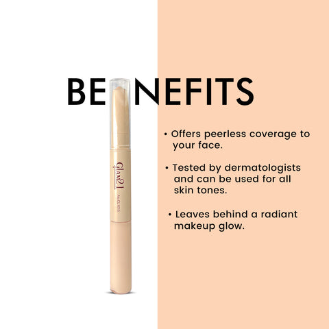 Glam21 2in1 Duo Concealer & Corrector Pen for Long lasting Contouring & Highlighting Concealer (Shade-01, 4.8 g)