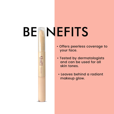 Glam21 2in1 Duo Concealer & Corrector Pen for Long lasting Contouring & Highlighting Concealer (Shade-02, 4.8 g)