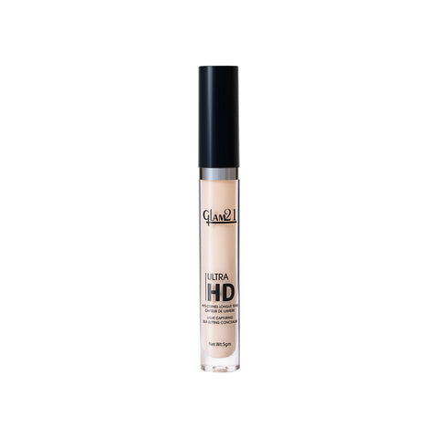 Glam21 Ultra HD Liquid Concealer for HD Finish | Non-sticky & Long Lasting Matte Finish Concealer (Light Ivory, 5 g)