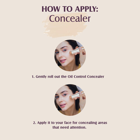 Glam21 Oil Control Concealer-Long Lasting upto 8-12hrs|Non-Sticky Texture,Matte Finish Concealer (Shade -03, 7 g)