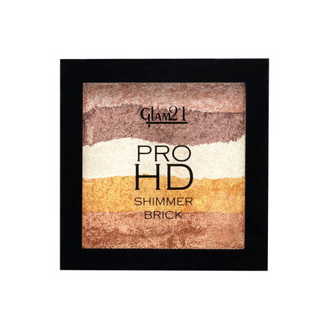 Glam21 Brick Eyeshadow Palette Long-Lasting| Shimmery Finish 5 Highly Pigmented Shades 7.5 g (Shade-04)