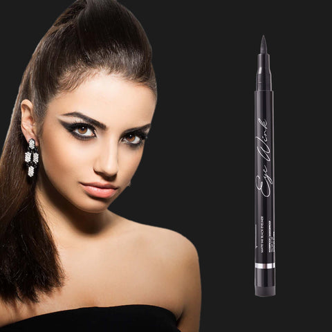 Glam21 Liquid Eye Pen | Intense Black Color | Long- Lasting | Highly Pigmented | Smudge Proof| 1.2 g (Black)