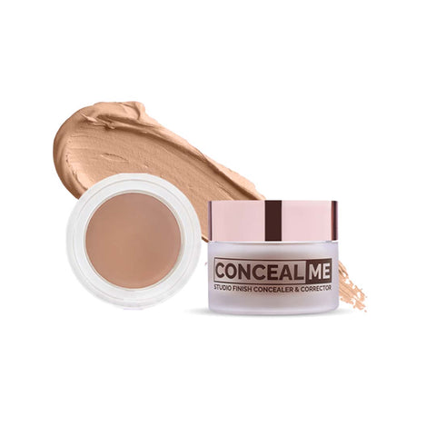 Glam21 Conceal Me Studio Finish Concealer & Corrector | Easily Blendable & Lightweight Concealer (01-Ivory, 7 g)