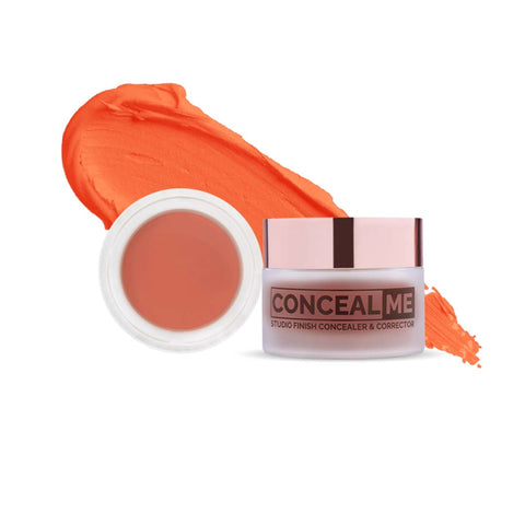 Glam21 Conceal Me Studio Finish Concealer & Corrector | Easily Blendable & Lightweight Concealer (08-Orange Corrector, 7 g)