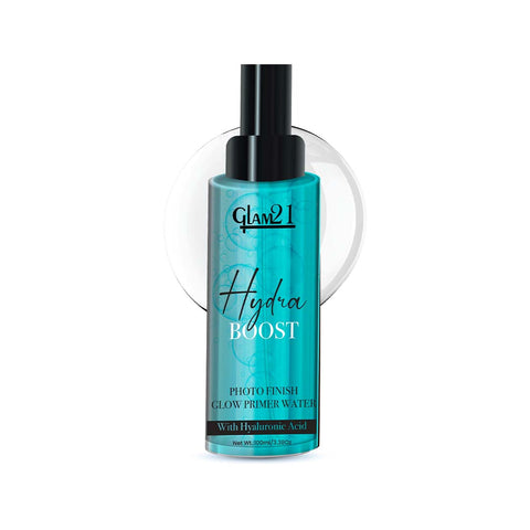 Glam21 Hydra Boost Makeup Spray - Photo Finish Glow Primer Water with Hyaluronic Acid Primer - 100 ml (Transparent)