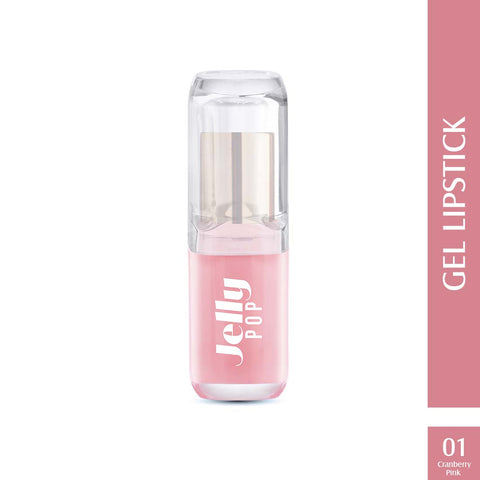 Glam21 Jelly Pop Color Change Fruity Gel Lipstick Soft Lips | Waterproof Glossy Finish, 3.5g (Cranberry Pink)