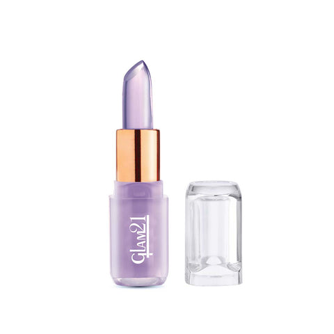 Glam21 Jelly Pop Color Change Fruity Gel Lipstick Soft Lips | Waterproof Glossy Finish, 3.5g (Blueberry Purple)