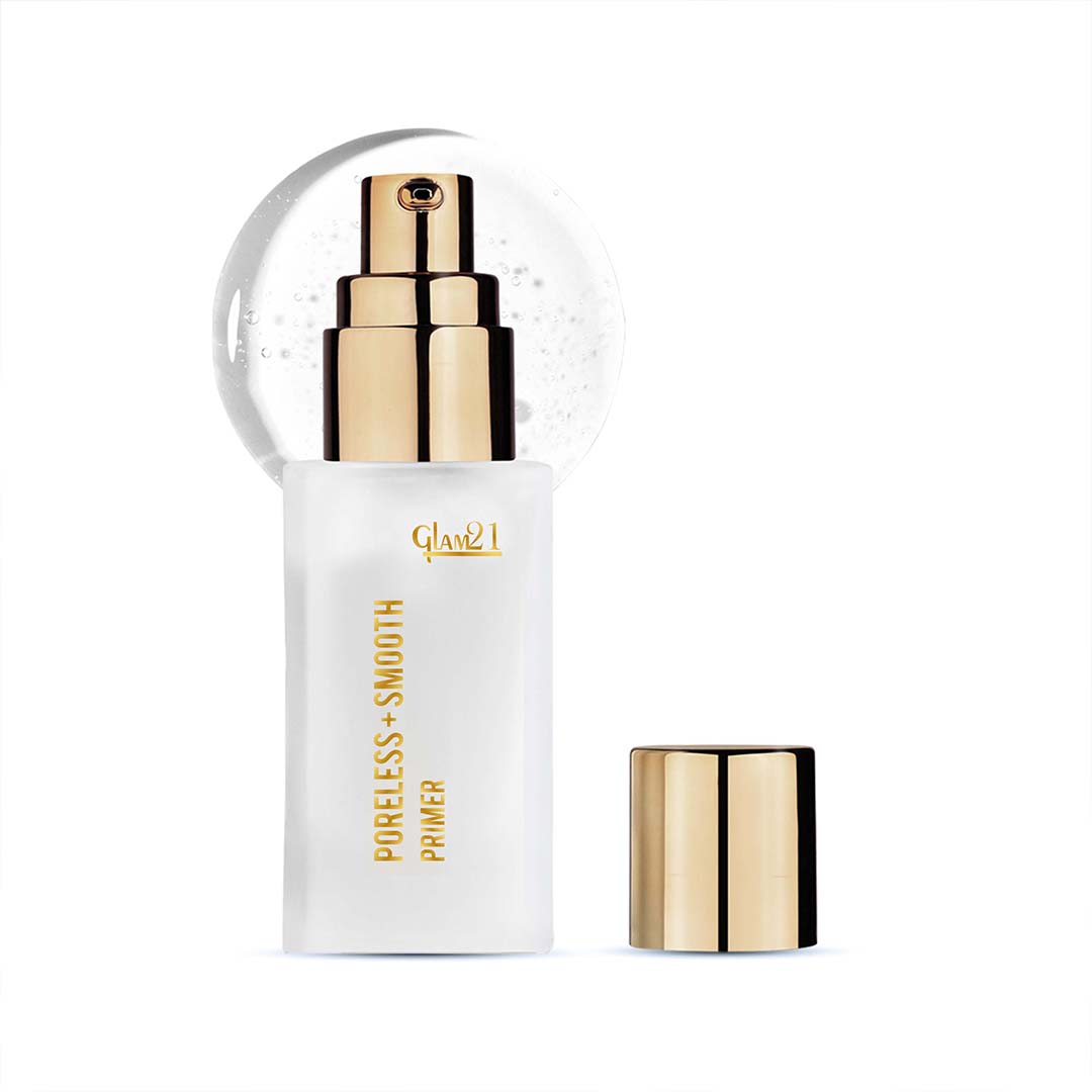 Glam21 Poreless Smooth Primer Gel - Non-greasy Lightweight Texture | Blends Seamlessly Primer - 30 ml (Transparent)