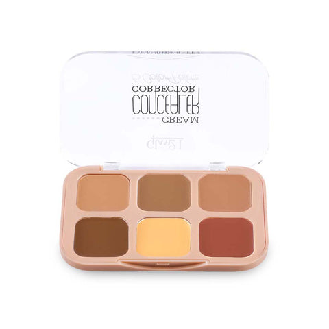 Glam21 Cream Concealer Corrector Palette | Non-sticky & Lightweight Concealer for Face Makeup (Medium Madness, 9 g)