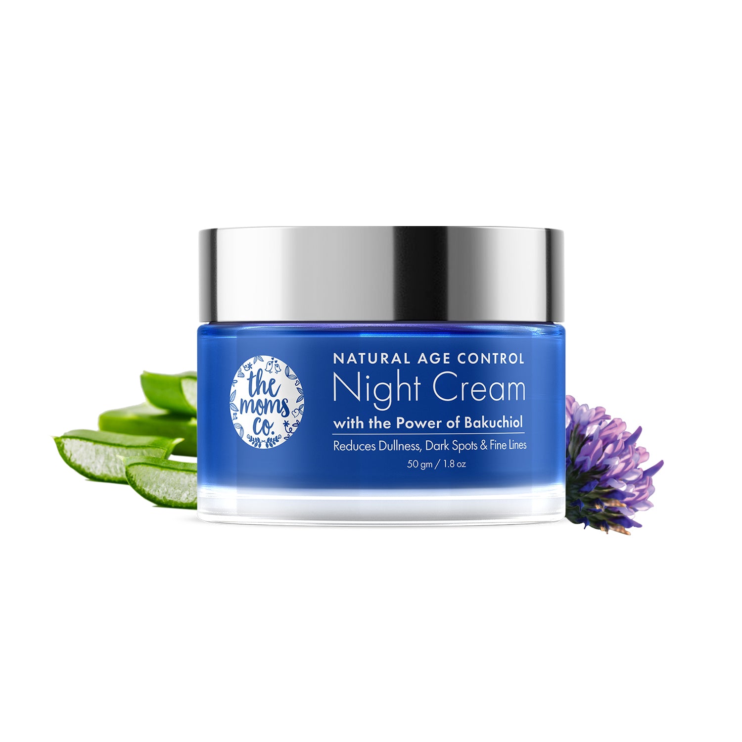 The Moms Co Natural Age Control Night Cream | Face Cream for Women & Men | Reduce Fine Lines & Wrinkles | Anti Ageing Cream | Wrinkle Lift Anti Ageing Cream | Cream for Dry Skin & Oily Skin-50 gm