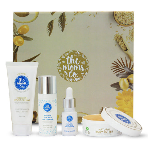 The Moms Co Complete Winter Care Set - For Nourished & Moisturized Skin with Cocoa & Shea Butter and Hyaluronic acid