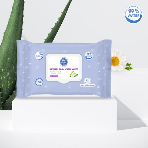 The Moms Co. Natural 99% Water Baby Wipes