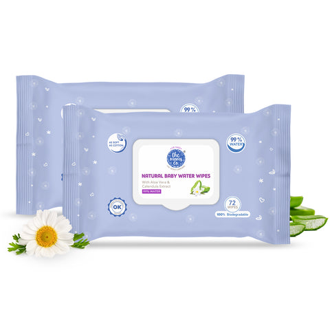 The Moms Co. Natural 99% Water Baby Wipes