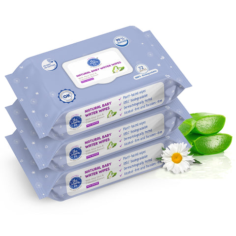 The Moms Co. Natural 99% Water Baby Wipes