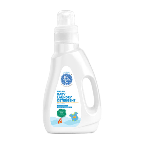 The Moms Co. Natural Baby Laundry Detergent Liquid| 2-in-1 Cleans & Conditions| Plant-Based with Bio Enzymes & Fabric Softener I Color Protection-500 ml