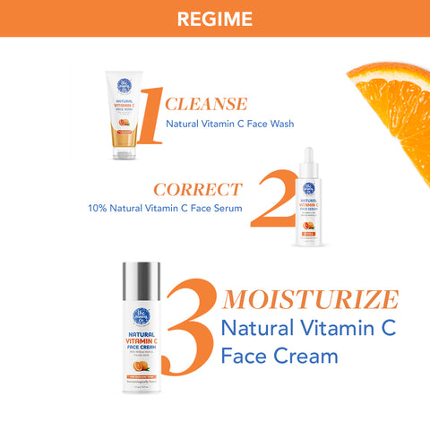 The Moms Co. Natural Vitamin C Face Cream I Cleans & Brightens Skin I Oil Free Look I Instant Glow I Orange Beads I 25 gm