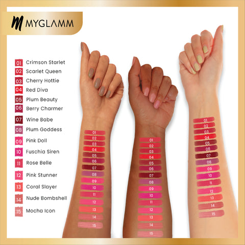 MyGlamm Ultimatte Long Stay Matte Liquid Lipstick-Pink Stunner-2.5ml