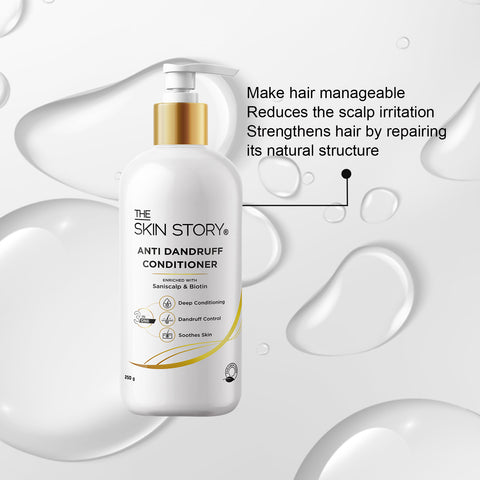 The Skin Story Dandruff Control Conditioner | Repairs Dry and Damaged Hair | With Saniscal & Arginine | 250g