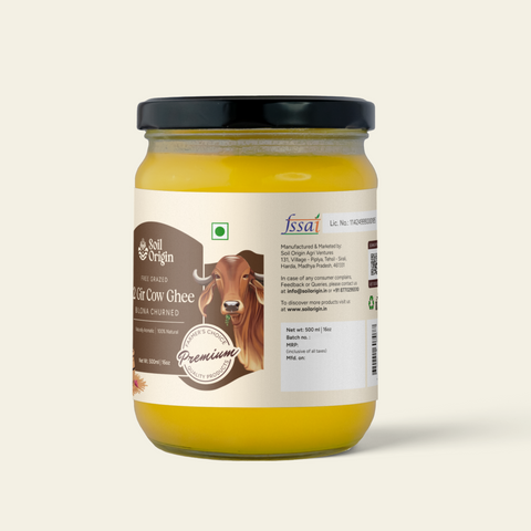 Soil Origin A2 Gir Cow Ghee (Bilona Churned)