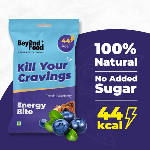 Beyond Food Energy Bites - Fresh Blueberry | Pack of 25 | 25x10g