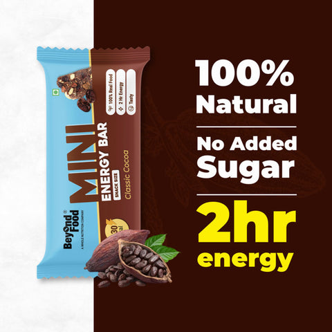 Beyond Food Mini energy bars - Cocoa | Pack of 6 | 6x30g