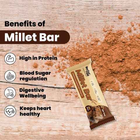 Beyond Food Millet Bar - Rich Cocoa | Pack of 8 | 8x40g