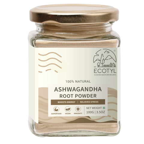 Ecotyl Ashwagandha Root Powder for Mental Well Being | Energy Booster |100g