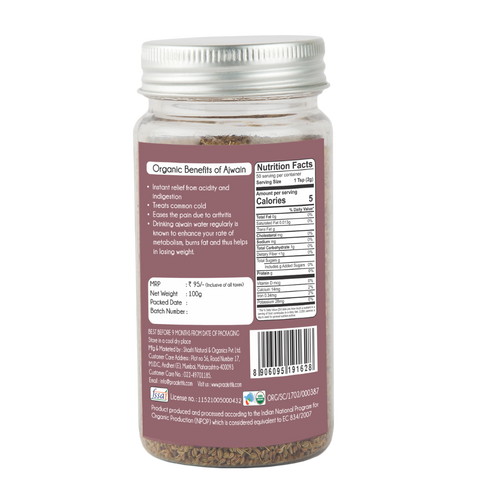 Praakritik Organic Ajwain 100 G