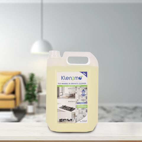 Klenzmo Marble, Granite, Tile and Floor Cleaner | Stains and Dirt Remover Citrus 5L