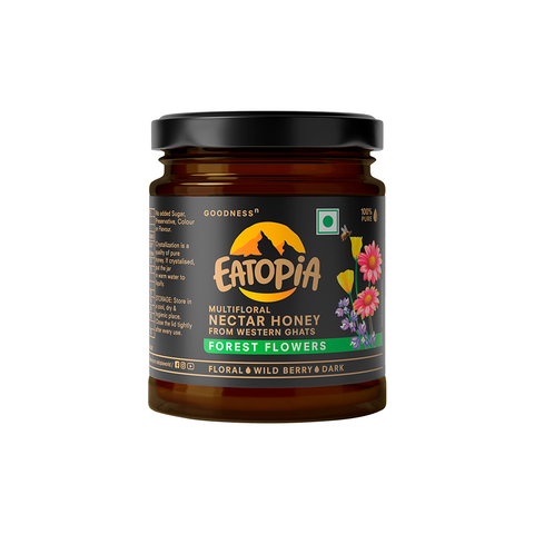 Eatopia 100% Pure Natural Honey Forest Flower Multifloral Honey | No added Sugar | No Chemicals