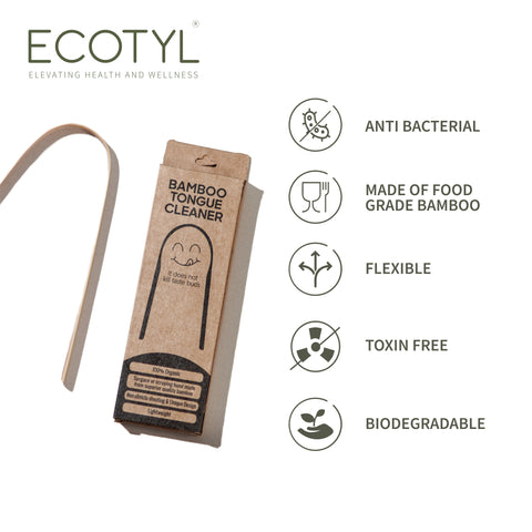 Ecotyl Bamboo Tongue Cleaner - Set of 2 (2 Pc)