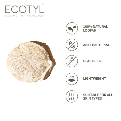 Ecotyl Body Loofah | For Gentle Exfoliation | Natural Loofah | Set of 2