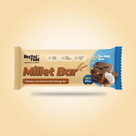 Beyond Food Millet Bar - Coco Nutty Cocoa | Pack of 8 | 8x40g