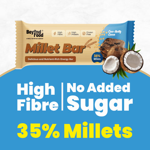 Beyond Food Millet Bar - Coco Nutty Cocoa | Pack of 8 | 8x40g