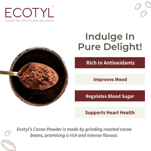 Ecotyl Cocoa Powder | Unsweetened | Perfect for Baking | 150g