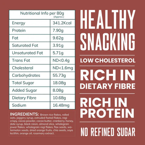 Snackible Chocolate Orange Muesli - 375gm