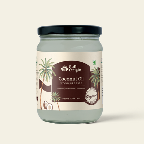 Soil Origin Wood Pressed Coconut Oil | 500 ML