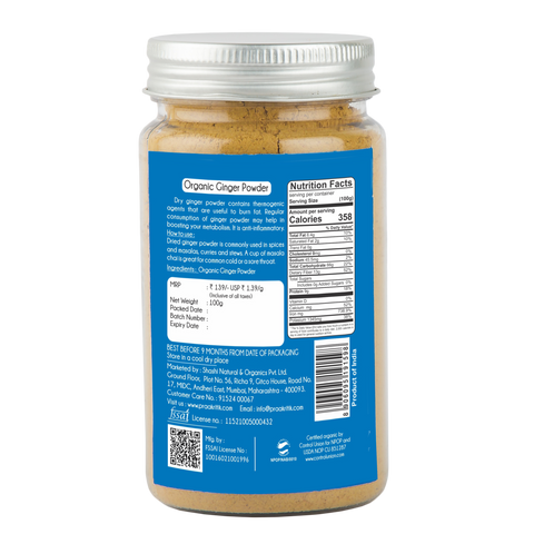 Praakritik Organic Ginger Powder |100g