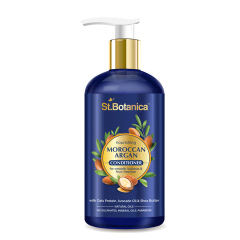 St.Botanica Moroccan Argan Hair Conditioner - With Organic Argan Oil & Vitamin E (No Sulphate, Paraben) 300ml