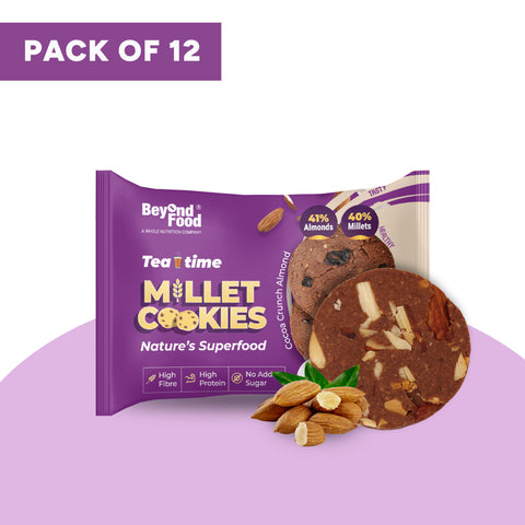 Beyond Food Millet cookies - Assorted | Pack of 12 | 12x30g